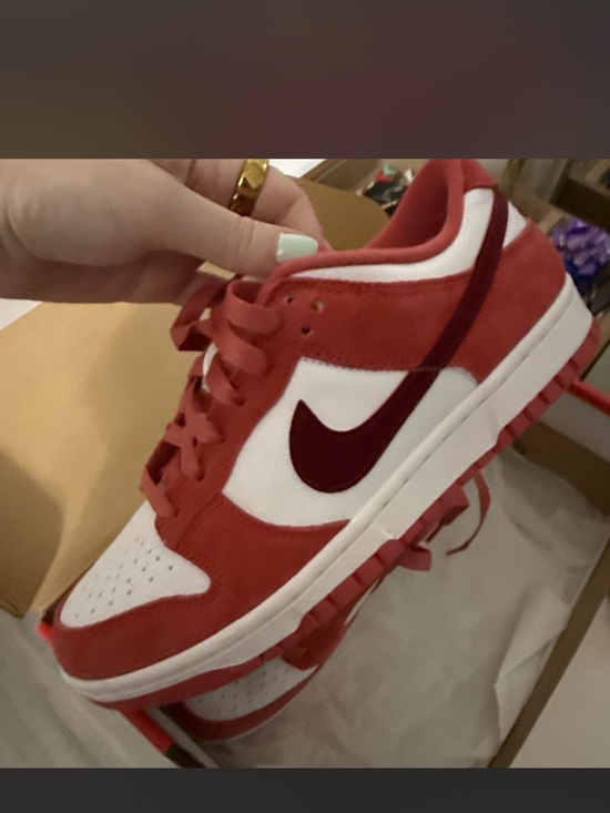 Nike Shoes - Nike Red and White Dunk Low “Vday” size 8 brand new in the box.